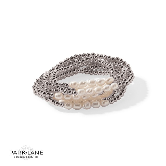 🔥NWT🔥 PARKLANE 🔥JEWELRY 🔥Genuine Fresh water pearls bracelet SILVER 🔥